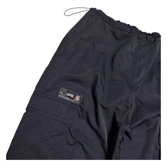 LOS ANGELES LAKERS NBA Activewear Cargo Track Ankle Workout Pants Womens Small - Picture 4 of 5